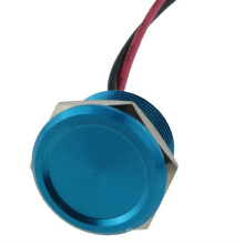 USYUMO YD19-10B 100mA 24VDC Blue aluminium 19mm mounting hole diameter piezo switch